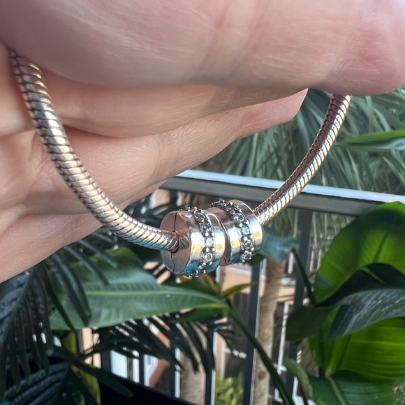 PAIR • Sparkling Spacer Clip Charms - Picture 11 of 13